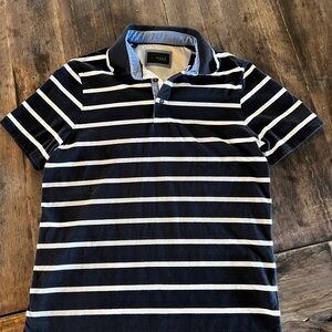 Eight X striped polo shirt